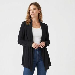 Sonoma Versatile Casual Black Cardigan Transitional Fall Layering Plus Size XL